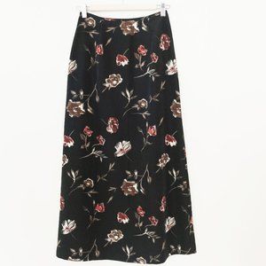 Vintage Streetwear Floral Midi Skirt